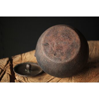 釜師 紫金堂 加藤忠三朗 鉄瓶/湯沸　M297 