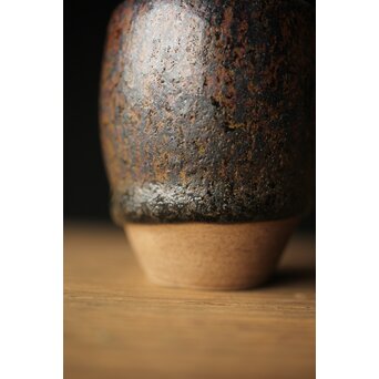 瀬戸天目釉肩衝茶入　P312 