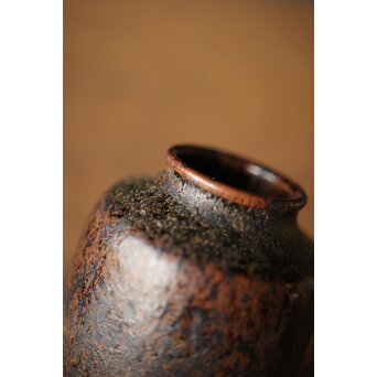 瀬戸天目釉肩衝茶入　P312 