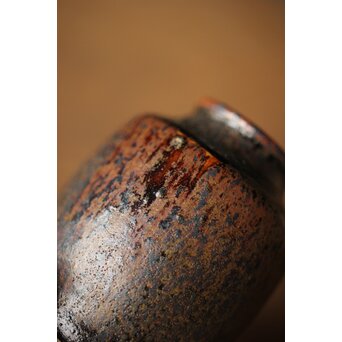 瀬戸天目釉肩衝茶入　P312 