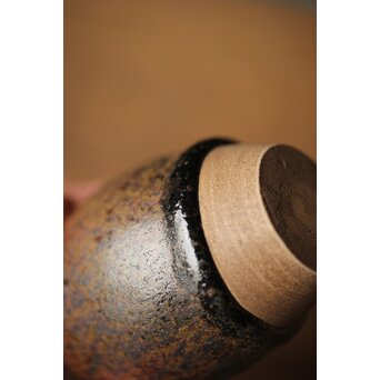 瀬戸天目釉肩衝茶入　P312 