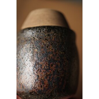 瀬戸天目釉肩衝茶入　P312 