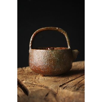 五代 大樋長左衛門 千仙叟宗室好 渦紋銚子　P313 