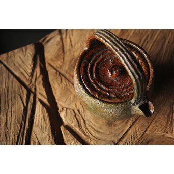 五代 大樋長左衛門 千仙叟宗室好 渦紋銚子　P313 