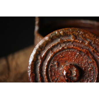 五代 大樋長左衛門 千仙叟宗室好 渦紋銚子　P313 