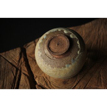 会寧焼 斑釉 茶碗　P314 