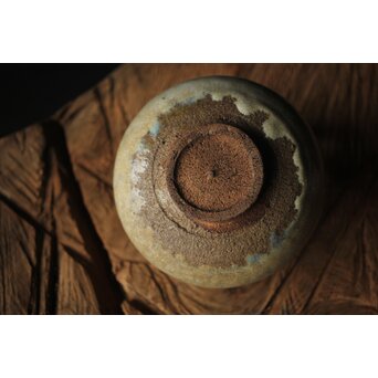 会寧焼 斑釉 茶碗　P314 