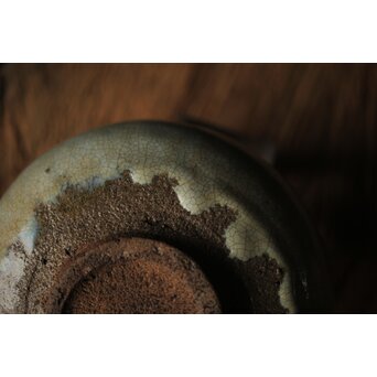 会寧焼 斑釉 茶碗　P314 