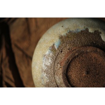 会寧焼 斑釉 茶碗　P314 