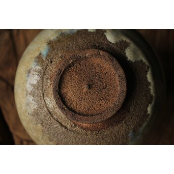 会寧焼 斑釉 茶碗　P314 