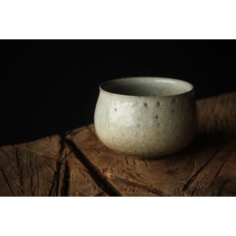 会寧焼 斑釉 茶碗　P314 