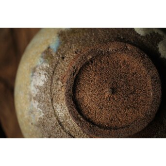 会寧焼 斑釉 茶碗　P314 