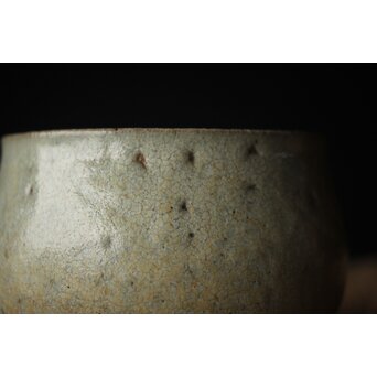 会寧焼 斑釉 茶碗　P314 