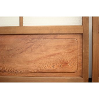 プレスと色ガラスの建具 2枚1組　GD0083Y 