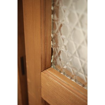 プレスと色ガラスの建具 2枚1組　GD0083Y 