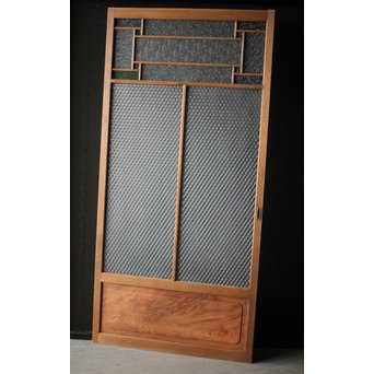 プレスと色ガラスの建具 2枚1組　GD0083Y 