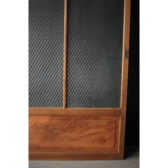 プレスと色ガラスの建具 2枚1組　GD0083Y 