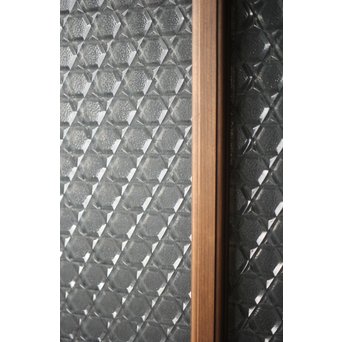 プレスと色ガラスの建具 2枚1組　GD0083Y 