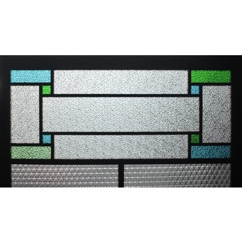 プレスと色ガラスの建具 2枚1組　GD0083Y 