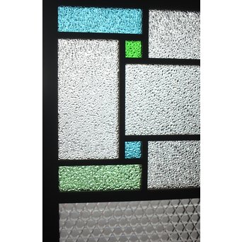 プレスと色ガラスの建具 2枚1組　GD0083Y 