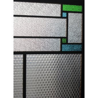 プレスと色ガラスの建具 2枚1組　GD0083Y 