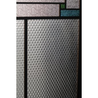 プレスと色ガラスの建具 2枚1組　GD0083Y 