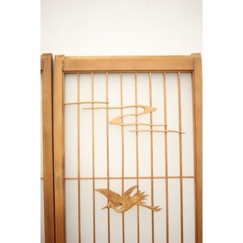 ガラス入鶴松書院 4枚1組　R0139 