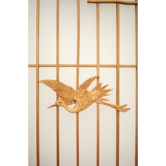 ガラス入鶴松書院 4枚1組　R0139 