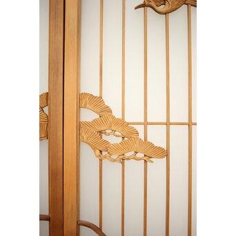 ガラス入鶴松書院 4枚1組　R0139 