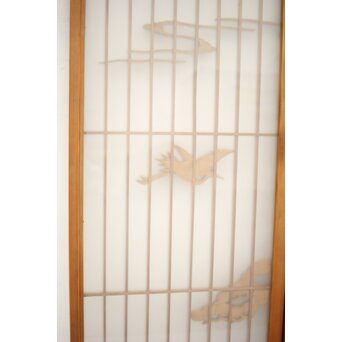 ガラス入鶴松書院 4枚1組　R0139 