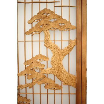 ガラス入鶴松書院 4枚1組　R0139 