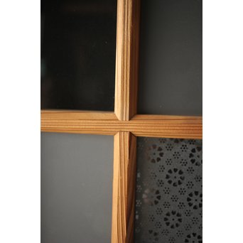 腐食ガラスと市松ガラス戸 2枚1組　GD0090Y 