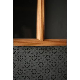 腐食ガラスと市松ガラス戸 2枚1組　GD0090Y 