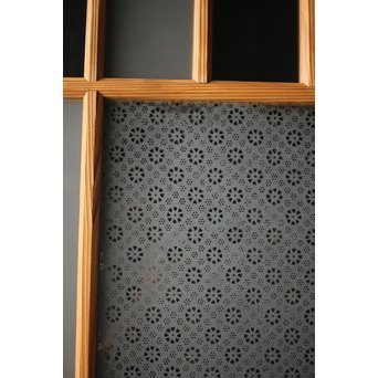 腐食ガラスと市松ガラス戸 2枚1組　GD0090Y 