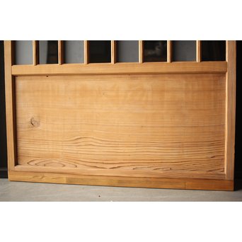 腐食ガラスと市松ガラス戸 2枚1組　GD0090Y 