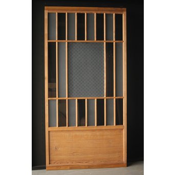 腐食ガラスと市松ガラス戸 2枚1組　GD0090Y 