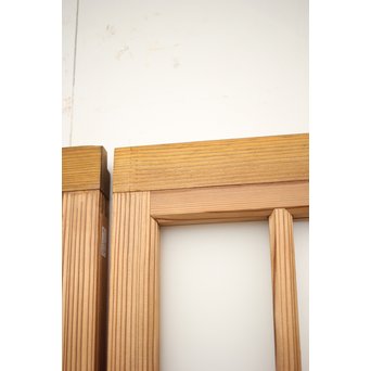 腐食ガラスと市松ガラス戸 2枚1組　GD0090Y 