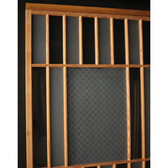 腐食ガラスと市松ガラス戸 2枚1組　GD0090Y 