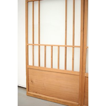 腐食ガラスと市松ガラス戸 2枚1組　GD0090Y 