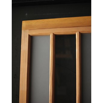 腐食ガラスと市松ガラス戸 2枚1組　GD0090Y 