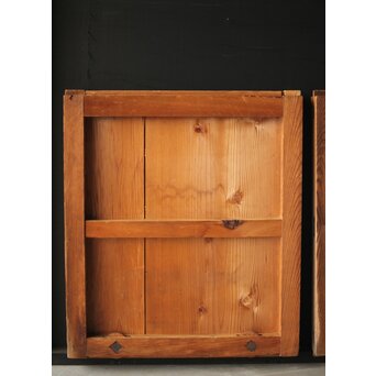 分銅紋 漆喰戸 小2枚1組　W049 