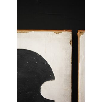 分銅紋 漆喰戸 小2枚1組　W049 