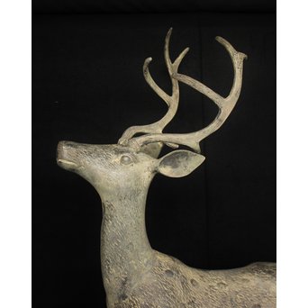 銅製 牡鹿置物　M298 