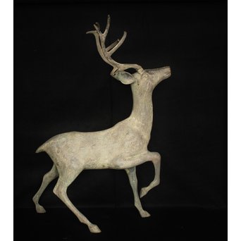 銅製 牡鹿置物　M298 