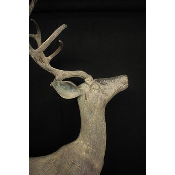 銅製 牡鹿置物　M298 