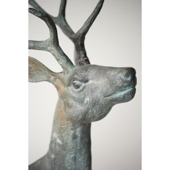 銅製 牡鹿置物　M299 