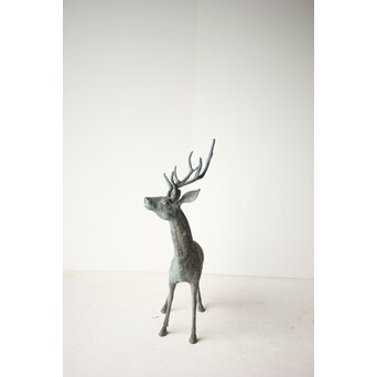 銅製 牡鹿置物　M299 
