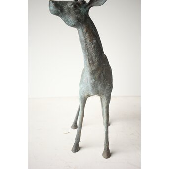 銅製 牡鹿置物　M299 