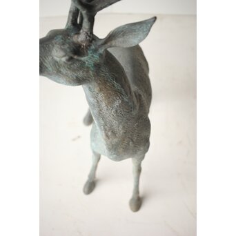 銅製 牡鹿置物　M299 