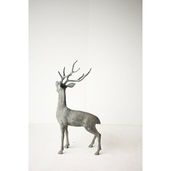 銅製 牡鹿置物　M299 